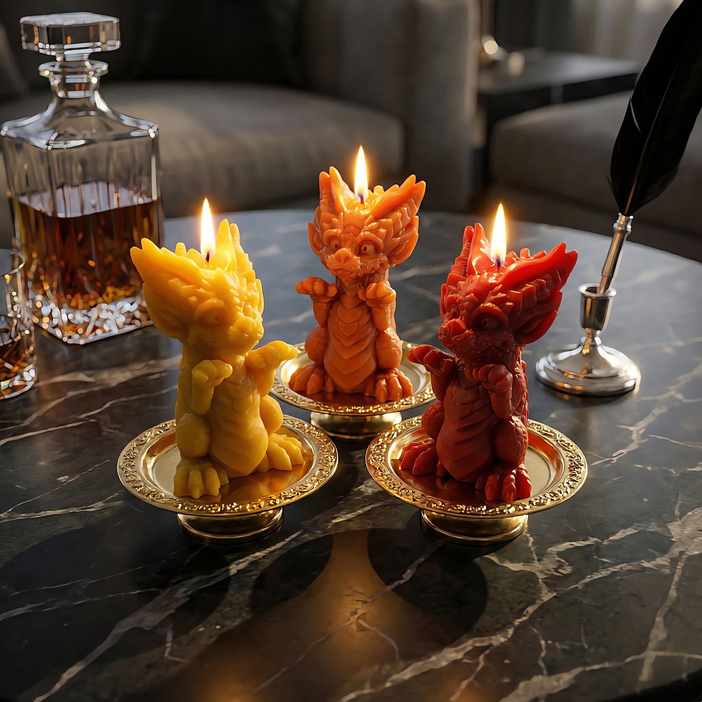 Baby Dragon Beeswax Candle Accord 3