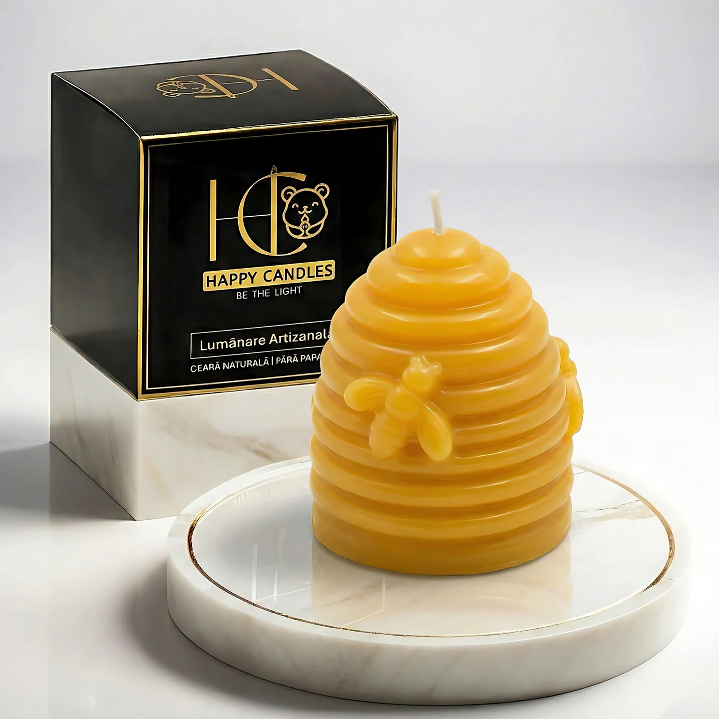 Beehive Beeswax Candle Yellow Cover Image