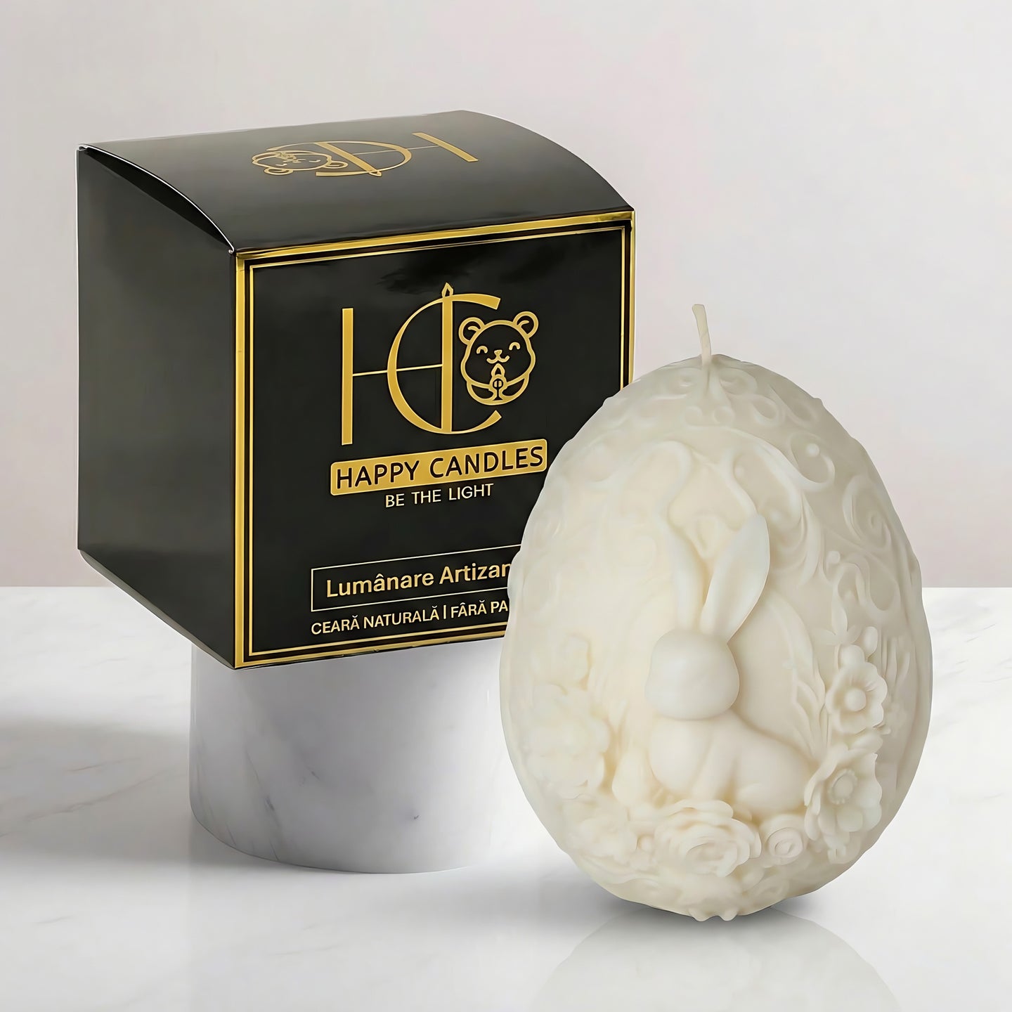 Bunnied Egg Scented Candle White Cover Image