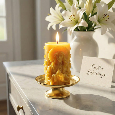 Christ Beeswax Candle Accord 3