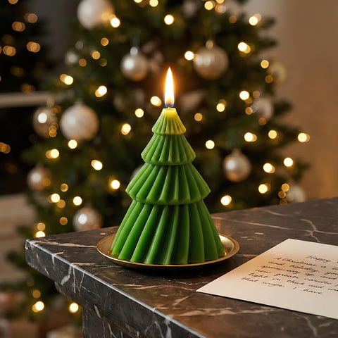 Christmas Tree Beeswax Candle Accord 3