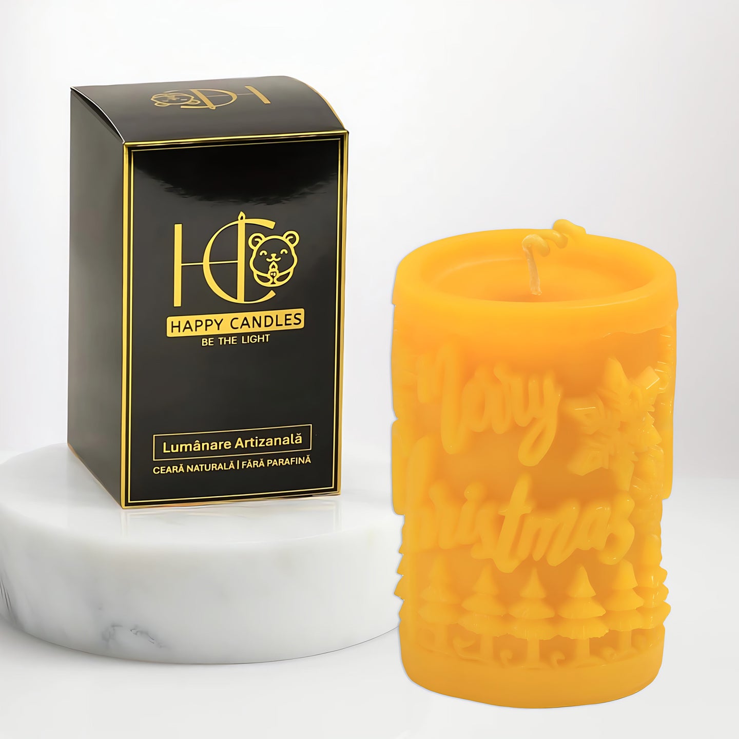 Christmas Wish Beeswax Candle Yellow Cover Image