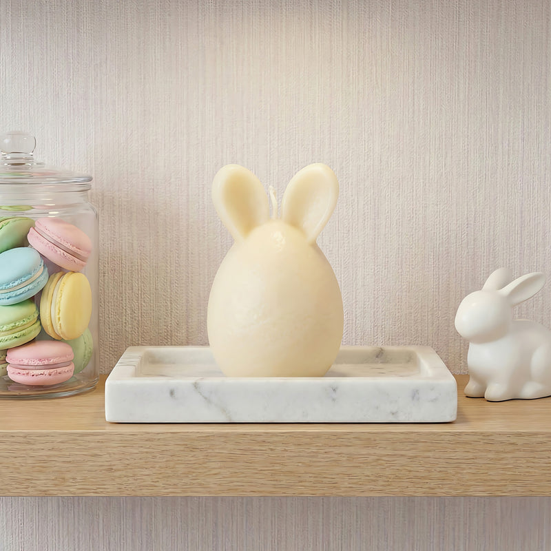 Eared Easter Egg Beeswax Candle Accord 2