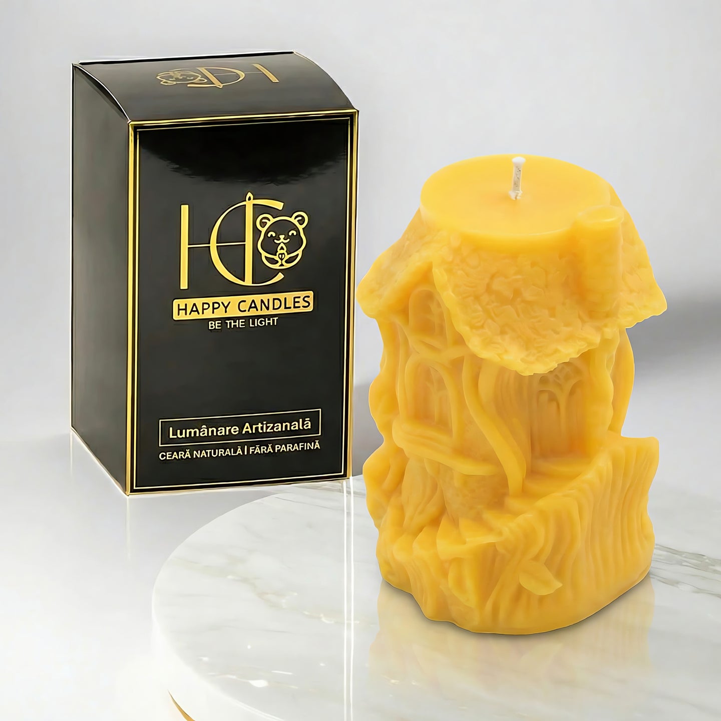 Fairytale House Beeswax Candle Yellow Cover Image