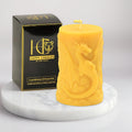 Fire Dragon Beeswax Candle Yellow Cover Image