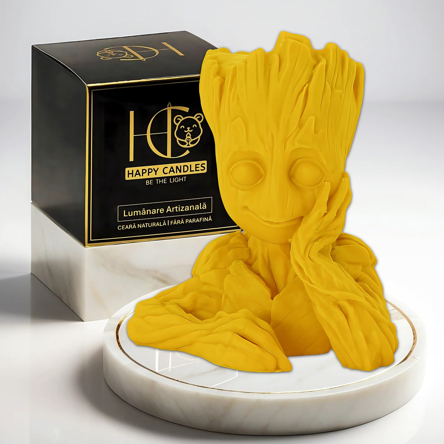 Forest Guardian Beeswax Candle Yellow Cover Image