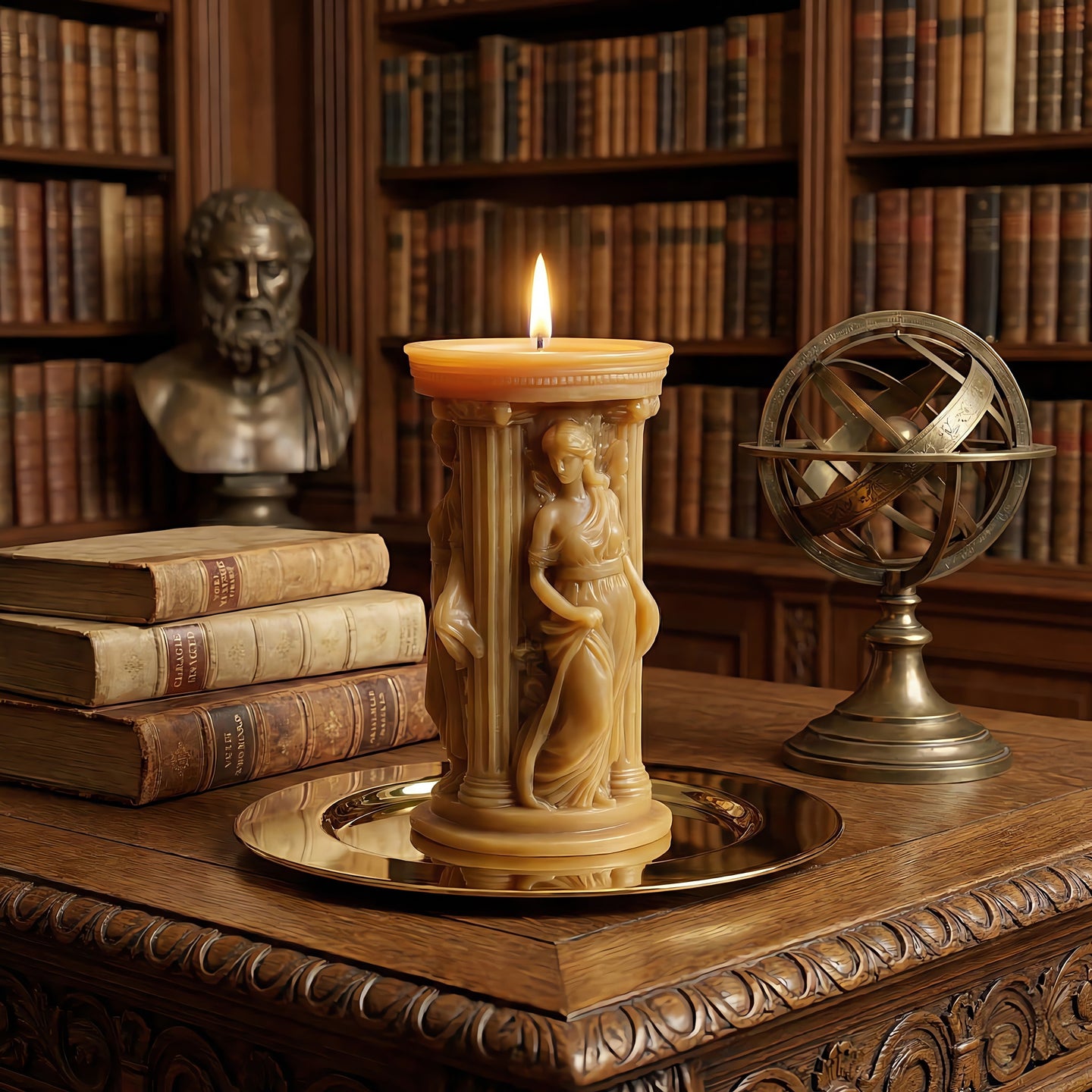 Greek Goddess Beeswax Candle Accord 2