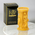 Greek Goddess Beeswax Candle Athena Yellow Cover Image