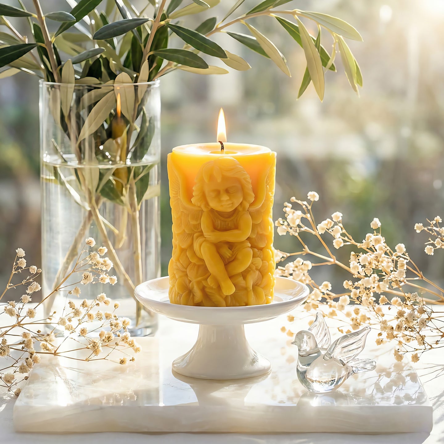Guardian Angel Beeswax Candle Accord 1