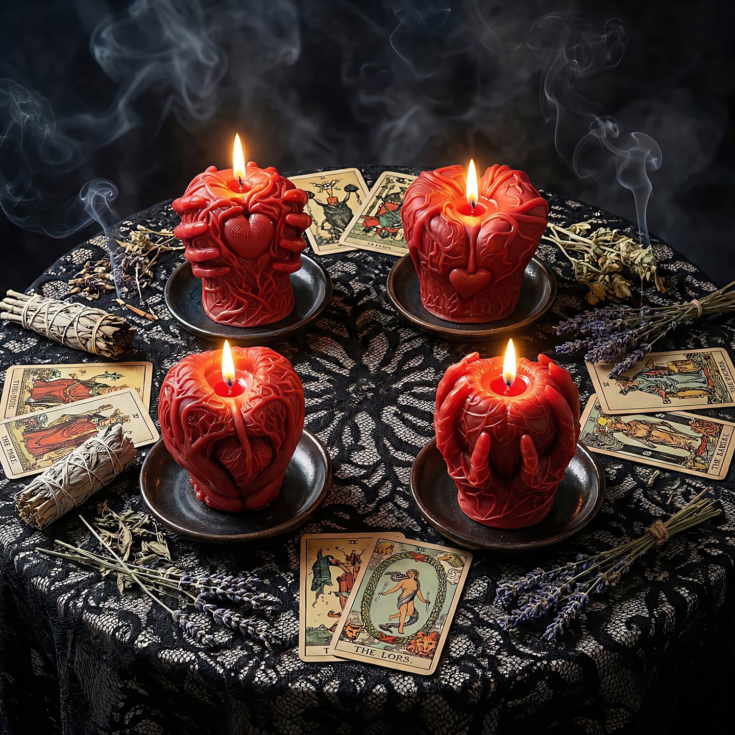 Haunted Hearts Beeswax Candle Set Accord 3