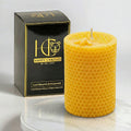 Honeycomb Cylinder Beeswax Candle Yellow Cover Image