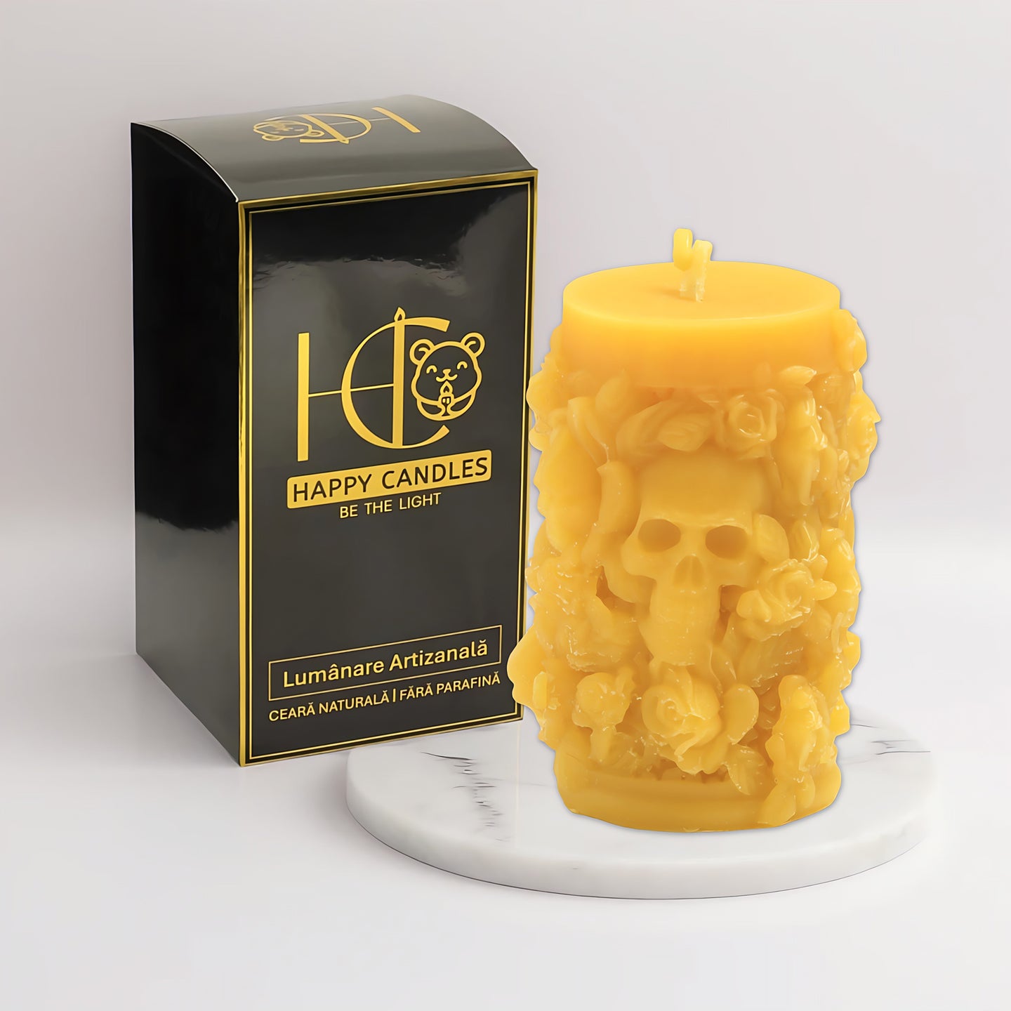 Life Death Beeswax Candle Yellow Cover Image