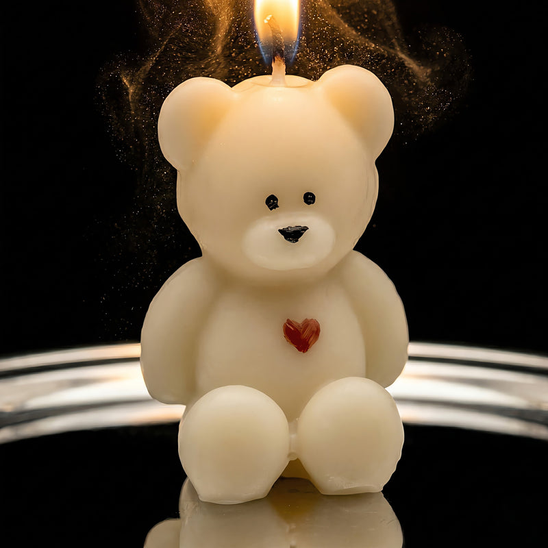 Little Bear | Hand-painted Scented Candle | Signature Coconut Blend (Soy-Free)
