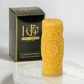 Lotus Mandala Beeswax Candle Yellow Cover Image