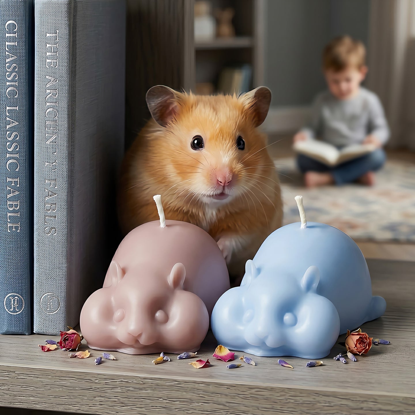 Nibbles the Hamster | Scented Candle | Signature Coconut Blend (Soy-Free)