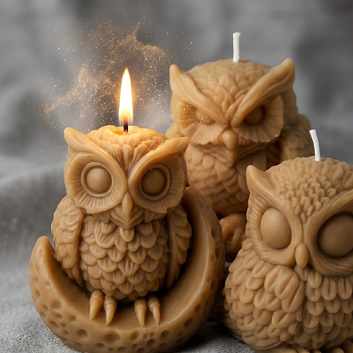 Owls | Scented Candle Set | Signature Coconut Blend (Soy-Free)