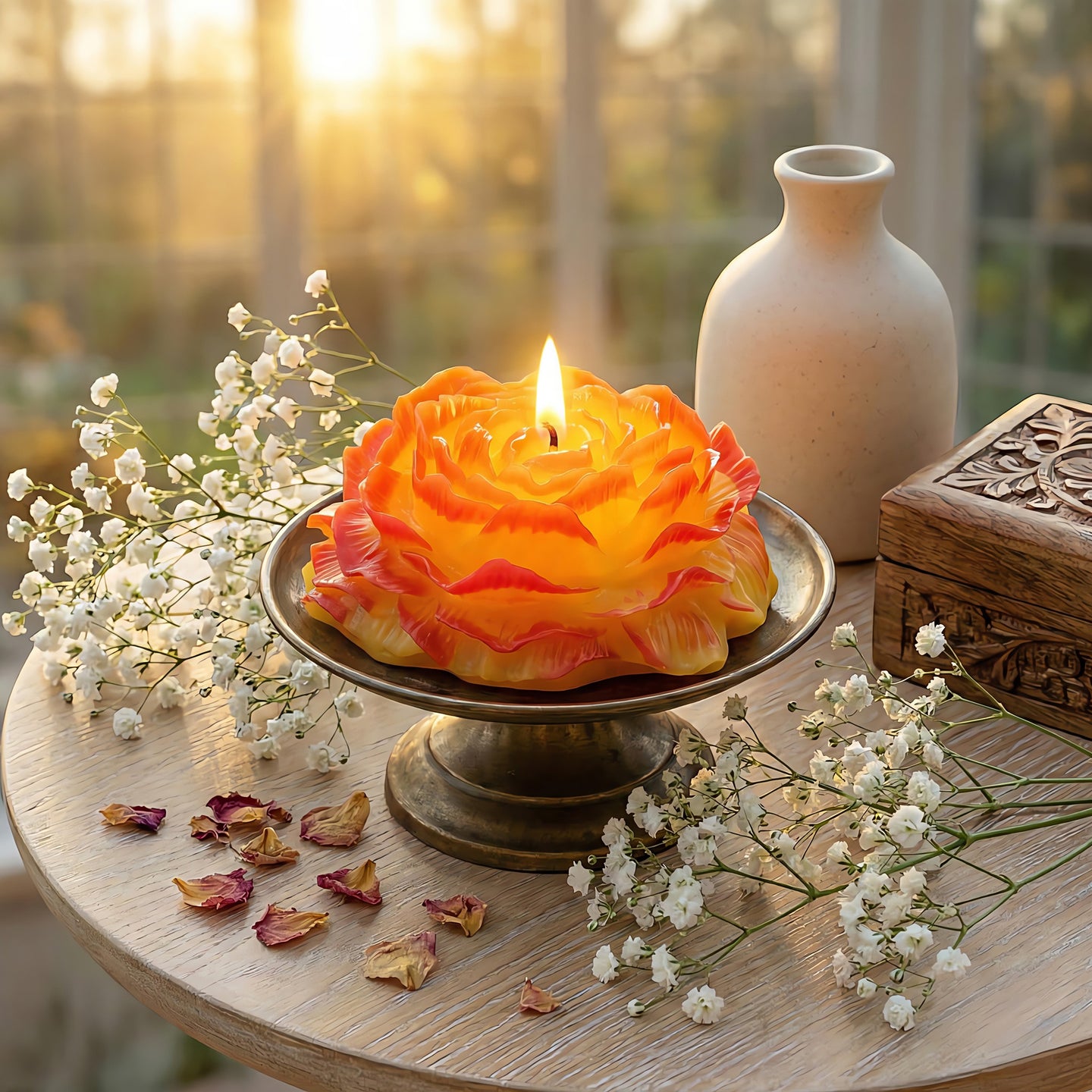 Peony Beeswax Candle Accord 3