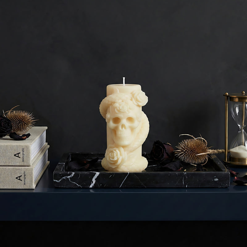 Skull N Roses Beeswax Candle Accord 2