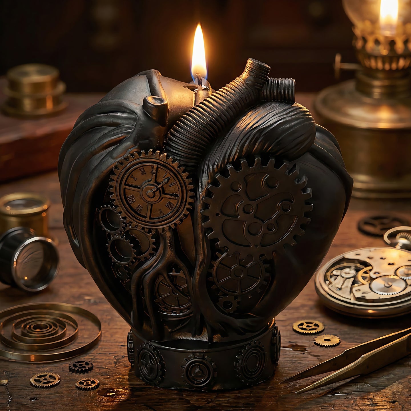 Steampunk Hearts Beeswax Candle Accord 1