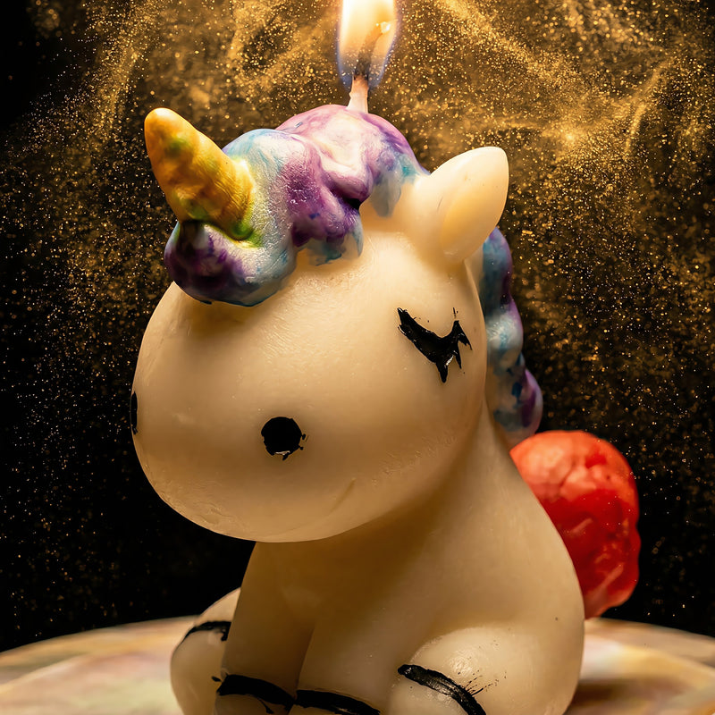 Unicorn | Hand-painted Scented Candle | Signature Coconut Blend (Soy-Free)