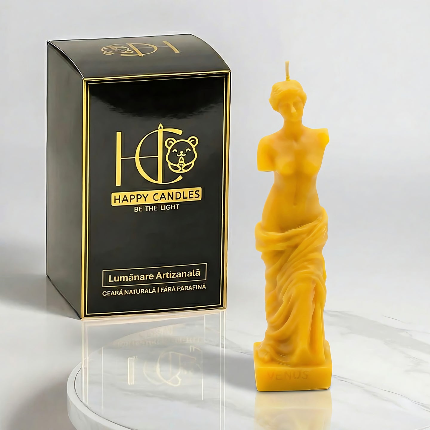 Venus Beeswax Candle Yellow Cover Image