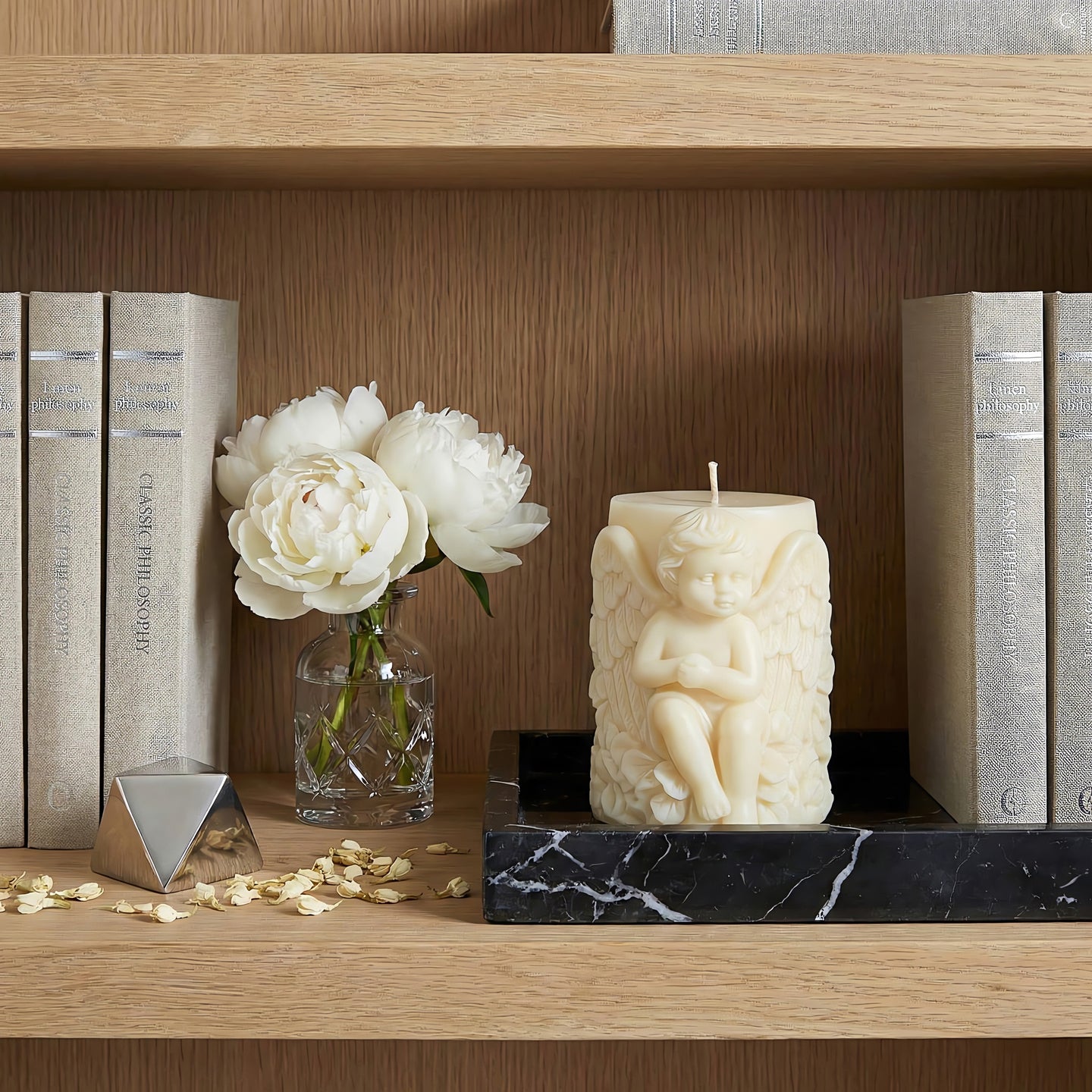 Winged Cherub Beeswax Candle Accord 2