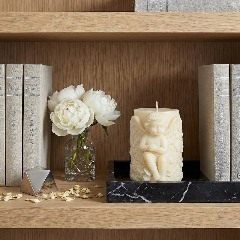 Winged Cherub Beeswax Candle Accord 2