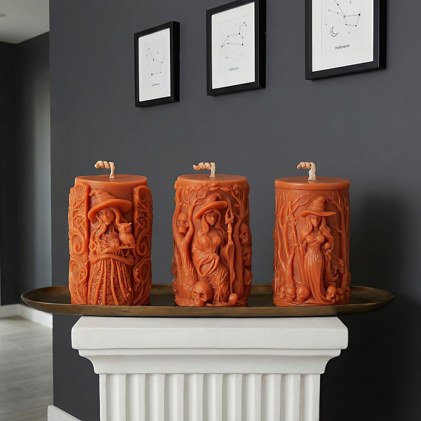 Witches Beeswax Candle Set Accord 3
