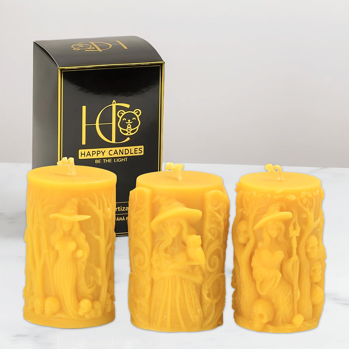 Witches Beeswax Candle Set Yellow Cover Image
