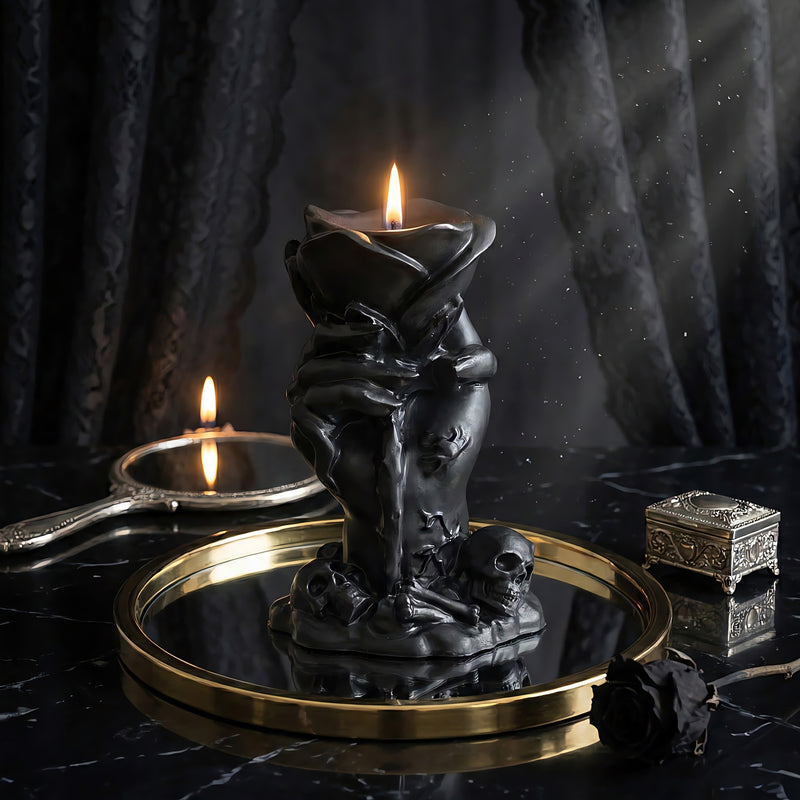 Witchs Rose Beeswax Candle Accord 1