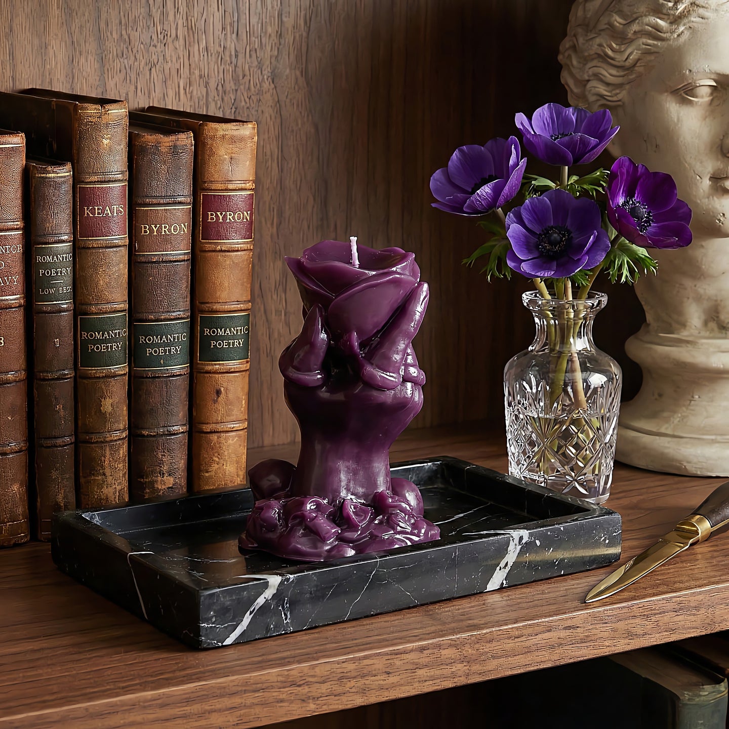 Witchs Rose Beeswax Candle Accord 2