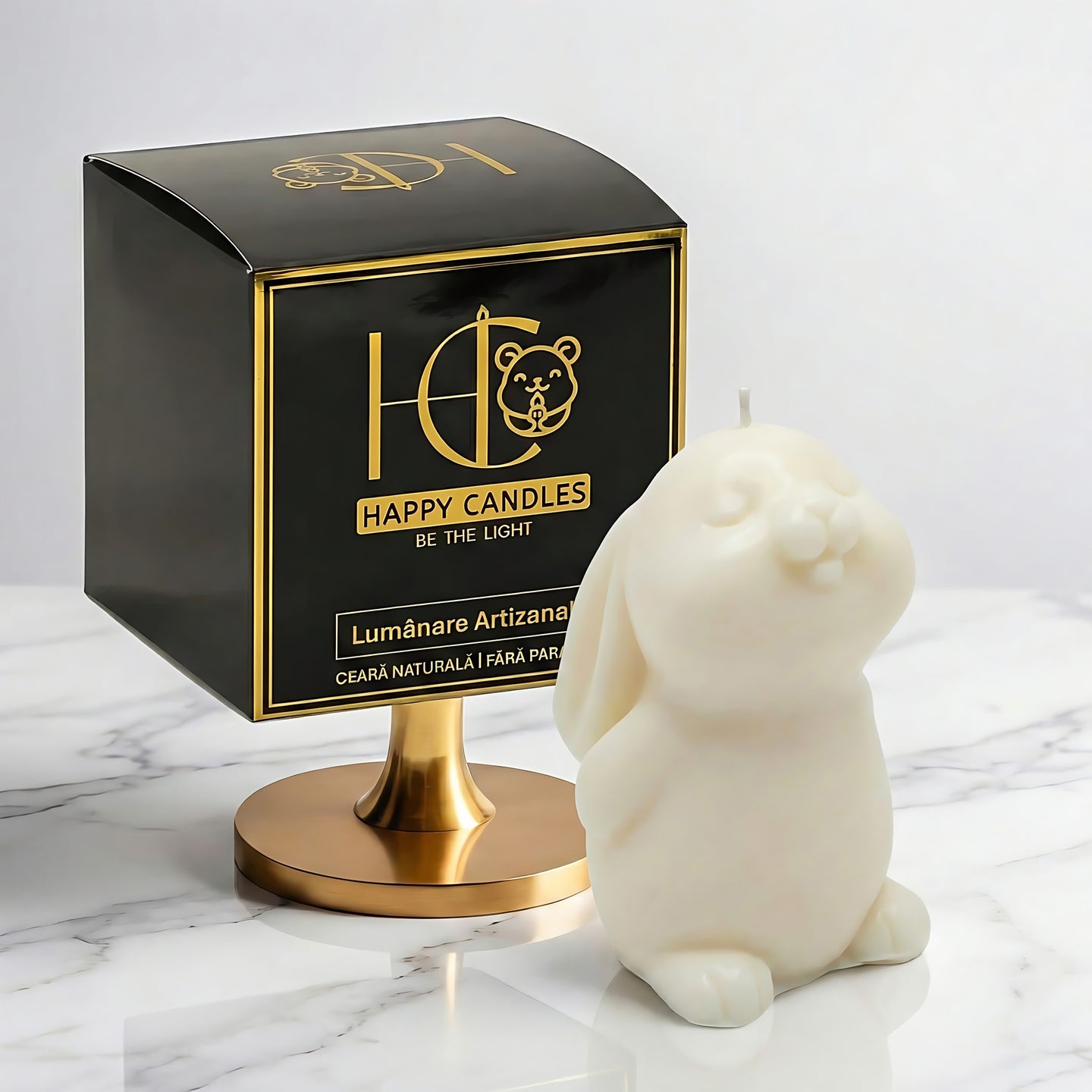 Zen Bunny Scented Candle Boy White Cover Image