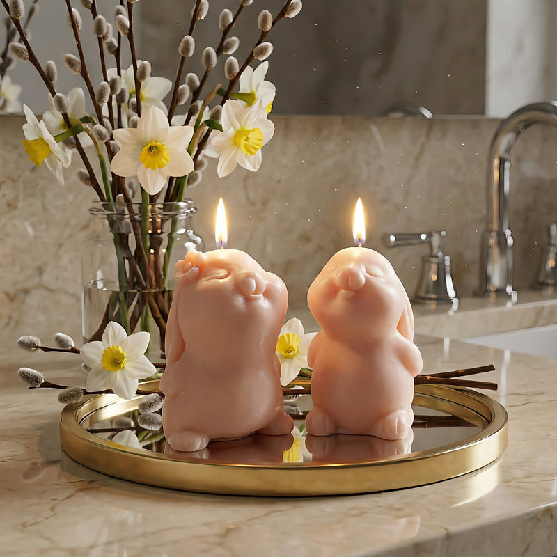 Zen Bunny Scented Candle Set Accord 1